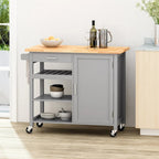 Chariot de cuisine moderne à roulettes — L 106,05 x P 48 x H 89,5 cm