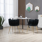 Chaise de salle à manger en velours au charme moderne