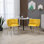 Chaise de salle à manger en velours au charme moderne