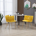 Chaise de salle à manger en velours au charme moderne