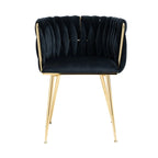 Chaise de salle à manger en velours au charme moderne