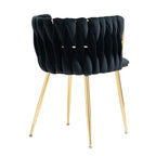 Chaise de salle à manger en velours au charme moderne