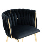 Chaise de salle à manger en velours au charme moderne