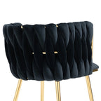 Chaise de salle à manger en velours au charme moderne