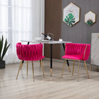 Chaise de salle à manger en velours au charme moderne