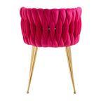 Chaise de salle à manger en velours au charme moderne