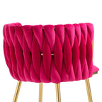 Chaise de salle à manger en velours au charme moderne