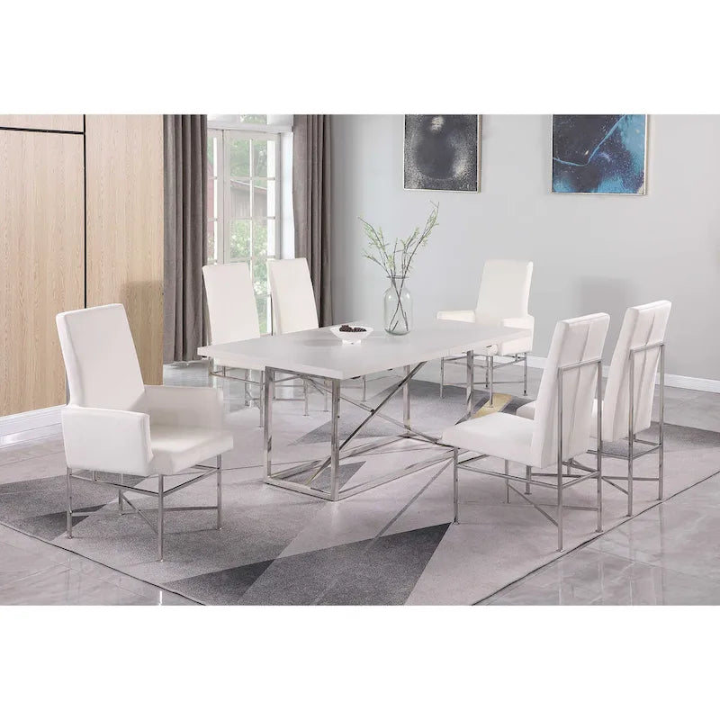 Modern Armchair with Steel Frame