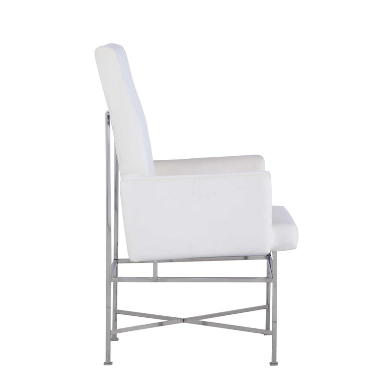 Modern Armchair with Steel Frame