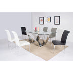 Chaise d'appoint cantilever rembourrée moderne