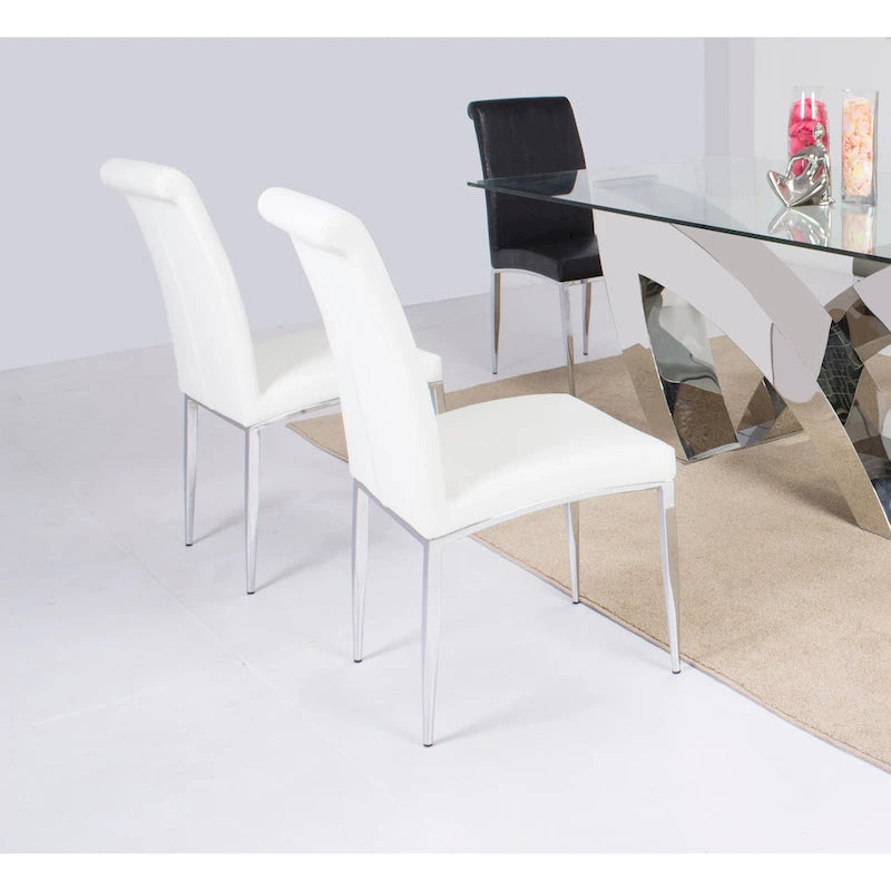 Chaise d'appoint cantilever rembourrée moderne