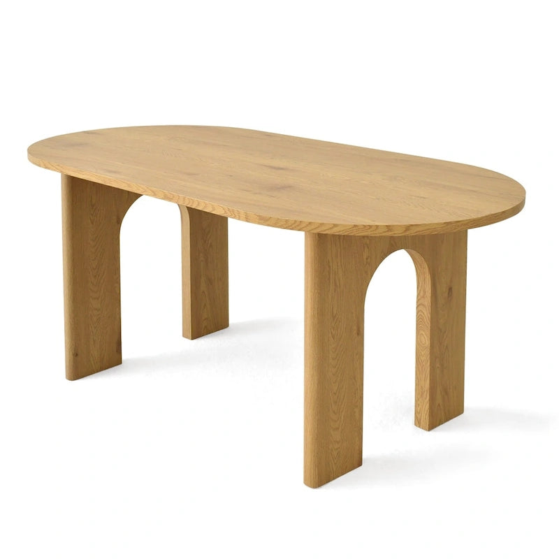 Table à manger 67 sur pied central - Chêne