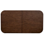 Table de salle à manger bicolore en bois — Marron et blanc