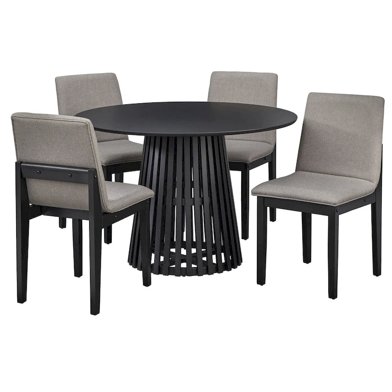 Table à manger en bois tourné