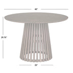 Table à manger en bois tourné