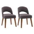 Lot de 2 chaises de salle à manger tapissées Tiffany