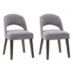 Lot de 2 chaises de salle à manger tapissées Tiffany