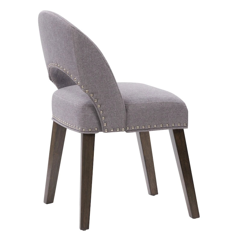 Lot de 2 chaises de salle à manger tapissées Tiffany