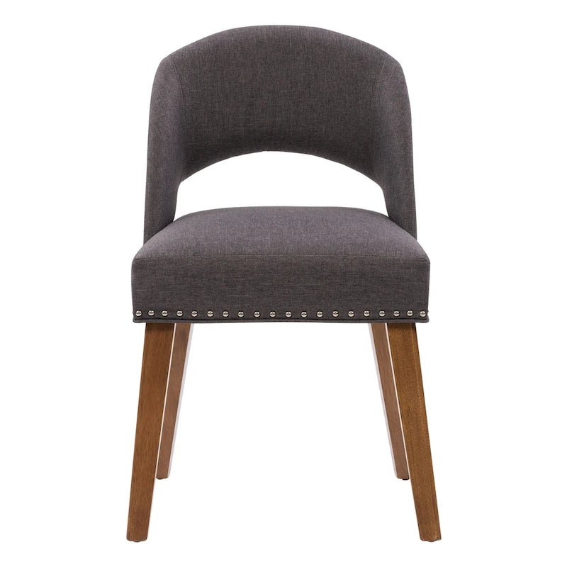 Lot de 2 chaises de salle à manger tapissées Tiffany