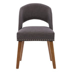 Lot de 2 chaises de salle à manger tapissées Tiffany