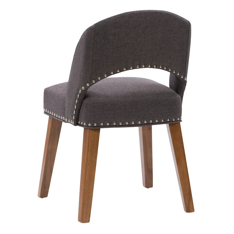 Lot de 2 chaises de salle à manger tapissées Tiffany