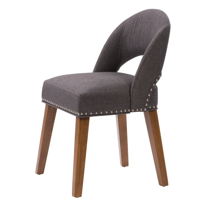 Lot de 2 chaises de salle à manger tapissées Tiffany