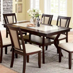 162 cm Wooden Dining Table with Shelves