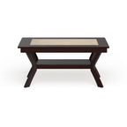 162 cm Wooden Dining Table with Shelves