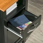 Bureau d'angle en L (avec étagères)