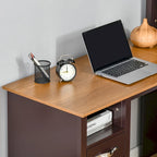 Bureau d'angle en L (avec étagères)