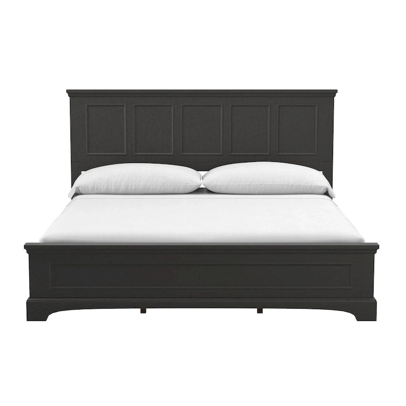 Ensemble de chambre à coucher King-Size (comprend 2 tables de chevet, 1 commode et 1 miroir)