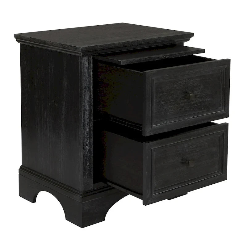 Ensemble de chambre à coucher King-Size (comprend 2 tables de chevet, 1 commode et 1 miroir)