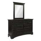 Ensemble de chambre à coucher King-Size (comprend 2 tables de chevet, 1 commode et 1 miroir)