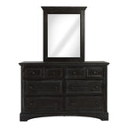 Ensemble de chambre à coucher King-Size (comprend 2 tables de chevet, 1 commode et 1 miroir)