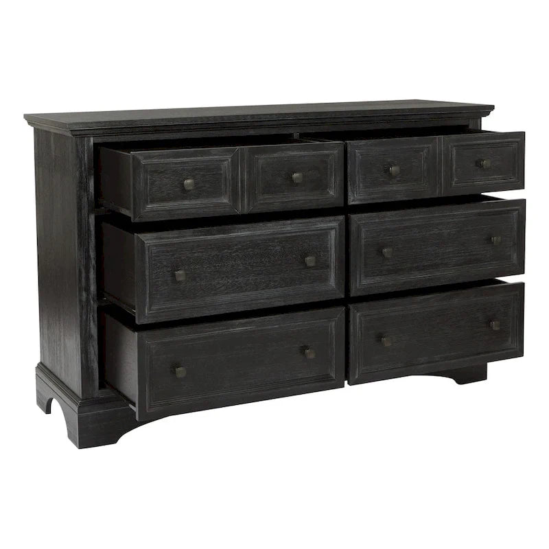 Ensemble de chambre à coucher King-Size (comprend 2 tables de chevet, 1 commode et 1 miroir)