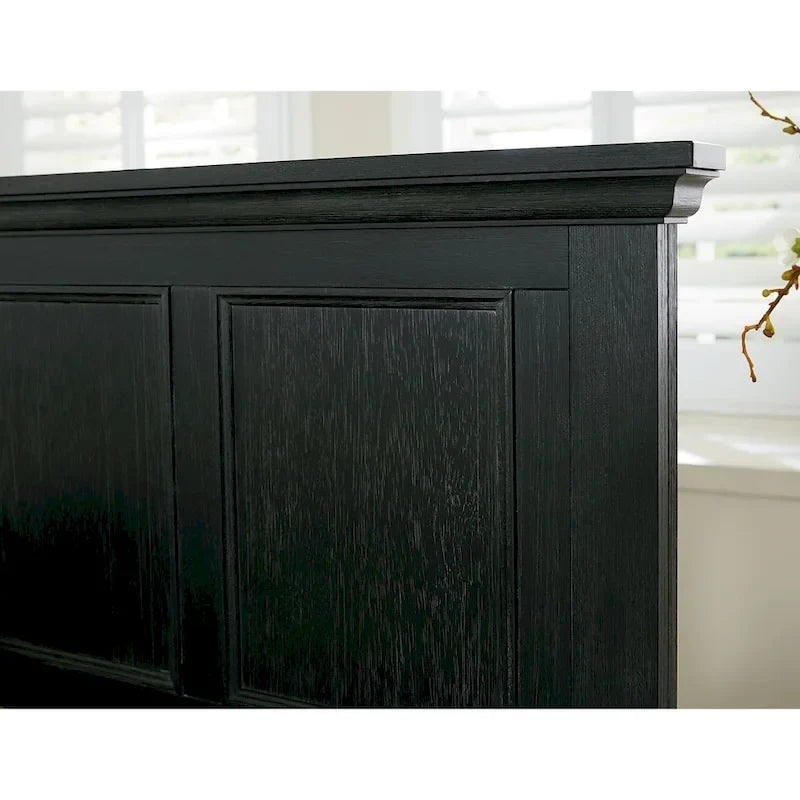 Ensemble de chambre à coucher King-Size (comprend 2 tables de chevet, 1 commode et 1 miroir)