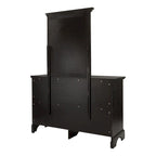 Ensemble de chambre à coucher King-Size (comprend 2 tables de chevet, 1 commode et 1 miroir)