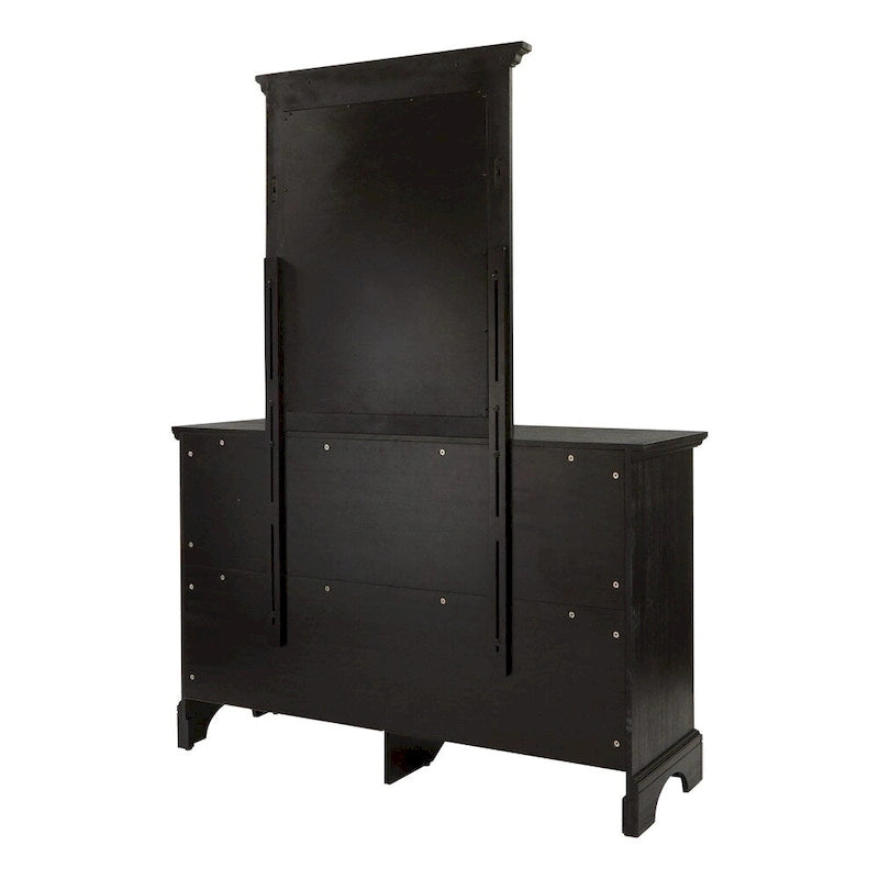 Ensemble de chambre à coucher King-Size (comprend 2 tables de chevet, 1 commode et 1 miroir)