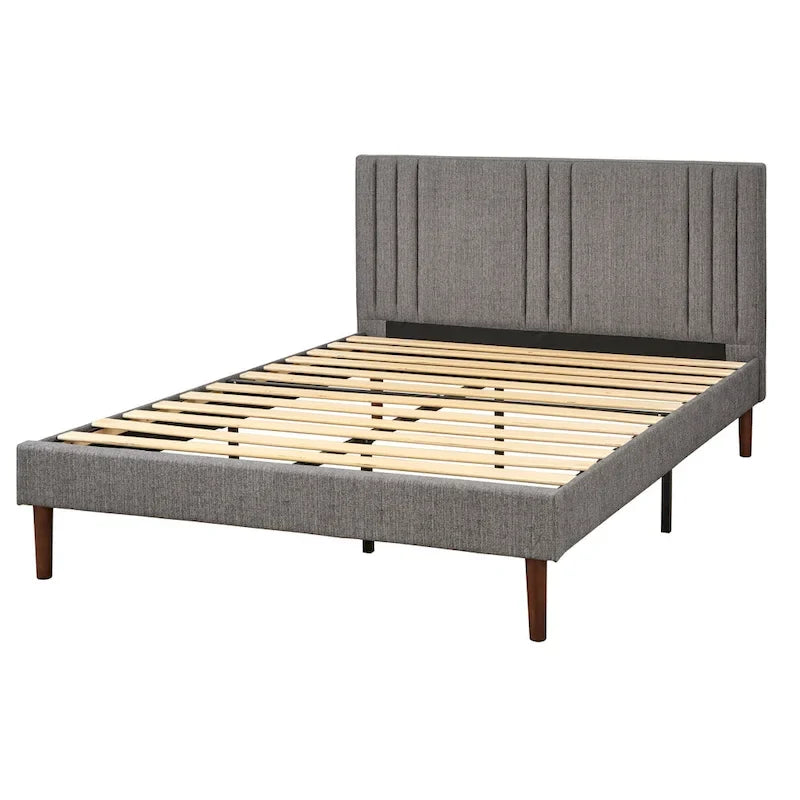 Queen-Size Upholstered Platform Bed