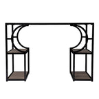 Bureau en bois marron de style transitoire