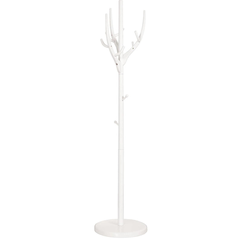 Porte-manteau sur pied en forme de branche d'arbre réglable, en bois d'hévéa – 42,0 cm (Dia.) x 182,0 cm (H)