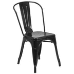 Ensemble table ronde en métal de 76 cm pour intérieur et extérieur