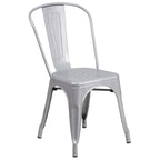 Ensemble table ronde en métal de 76 cm pour intérieur et extérieur