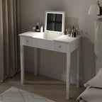 32,99 Table de rangement pour maquillage avec miroir et lumière LED