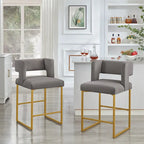 Tabourets de bar hauteur comptoir modernes - Lot de 2