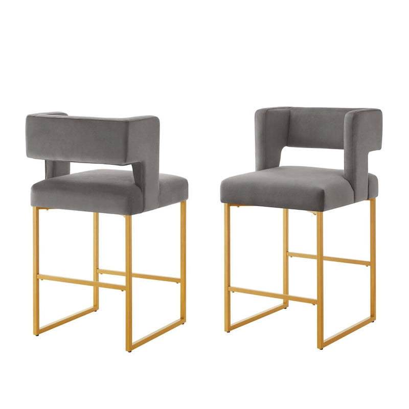 Tabourets de bar hauteur comptoir modernes - Lot de 2