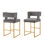 Tabourets de bar hauteur comptoir modernes - Lot de 2