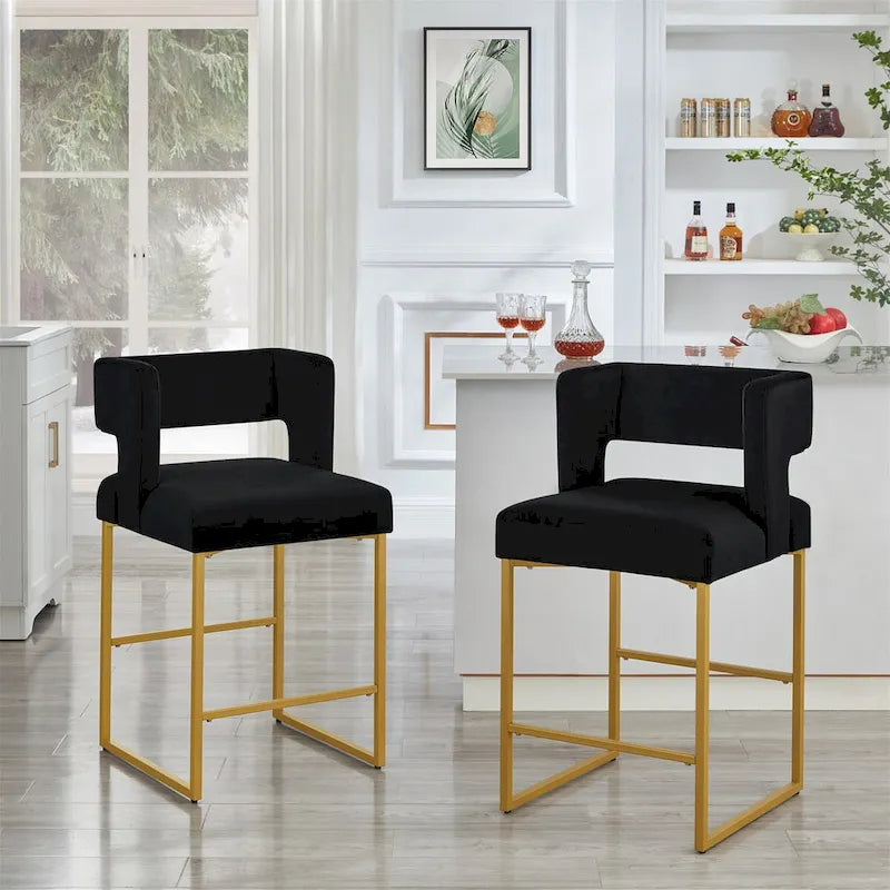 Tabourets de bar hauteur comptoir modernes - Lot de 2