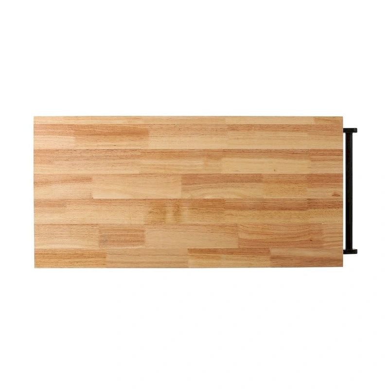 Desserte de cuisine moderne en bois (avec roues, tiroir et meuble de rangement)