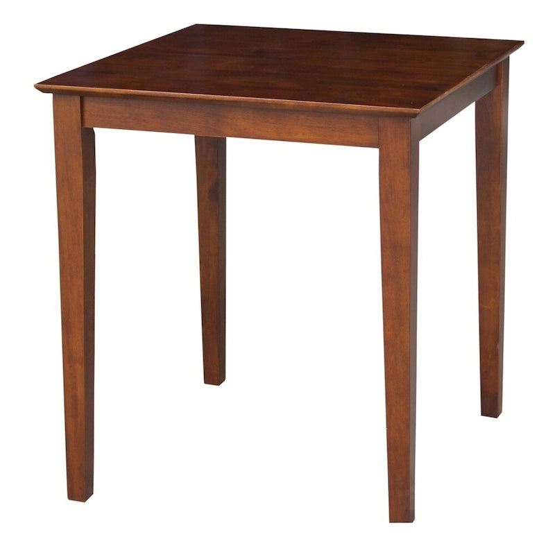 Table à manger en bois expresso foncé (avec pieds de style shaker) — Expresso foncé